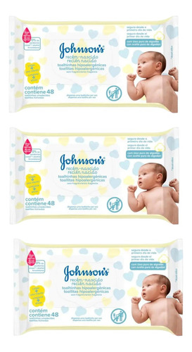 Toallitas Humedas Johnsons Recien Nacido (3 Packs)