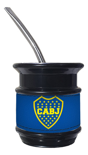 Set Matero Mate Mb Boca Juniors 2 Excelente Calidad