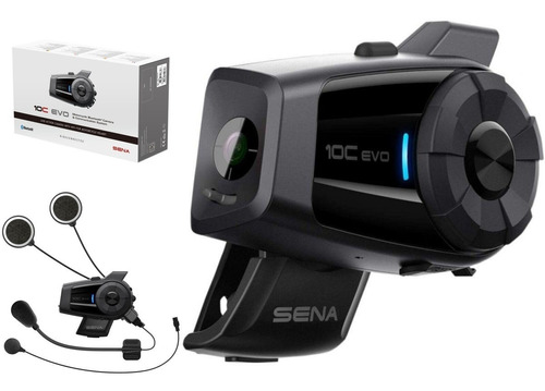 Intercomunicador Bluetooth Sena 10c Evo + Camara 4k Ultra Hd