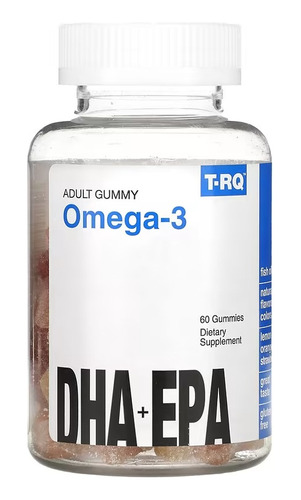T-rq Omega-3 Dha + Epa 60 Gomitas Sabor Limón Naranja Fresa