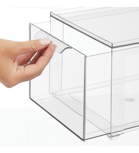 Organizador Apilable Para Cocina Set De 2 Transparente