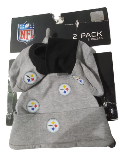 Set Gorro Bebe Y Zapatos De Tela Unitalla Steelers