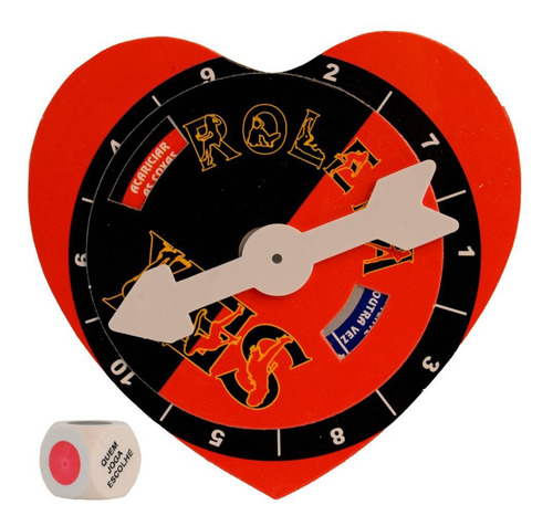 Imagem 2 de 6 de Kit Roleta Do Amor Diversão Ao Cubo