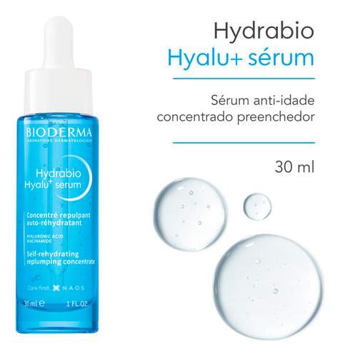 Sérum Anti-idade Hydrabio Hyalu+ Hidratante 30ml Bioderma