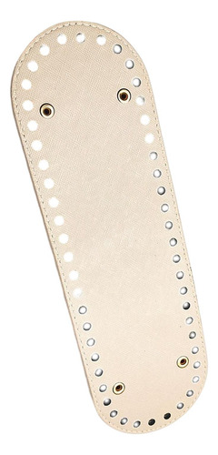 Bolso De Pu Con Parte Inferior De Beige Beige 26cmx8cm