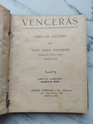 Antiguo Libro Vencerás. María Teresa Vilarruel. Ian 037