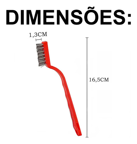 Escova De Aco Com 2 Pecas + Espatula De Metal Cabo Plastico