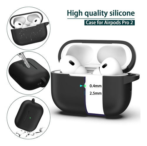 R-fun Funda Para AirPods Pro Generation Con Kit De Limpieza