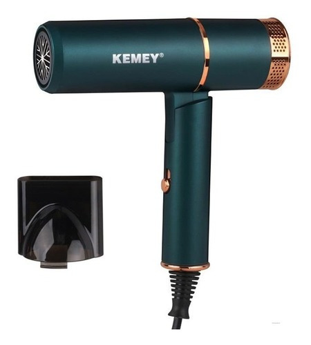 Secador de cabelo dobrável Kemei Km-9825 3500WP + bocal