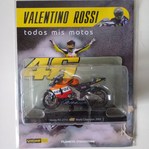 Colección Motos Valentino Rossi N 6. Honda Rc 211v Le Mans  