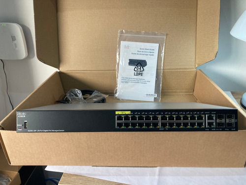 Switch Cisco Sg350-28p-k9-na 28-port Gig 195w Poe + 2 Sfp