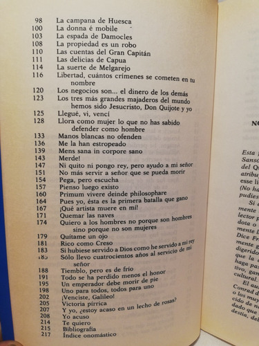 Frases Que Han Hecho Historia, Carlos Fisas, Planeta,1991 (Usado)