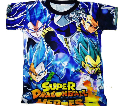 Camisetas Manga Corta Para Niños Dragon Ball Estampado