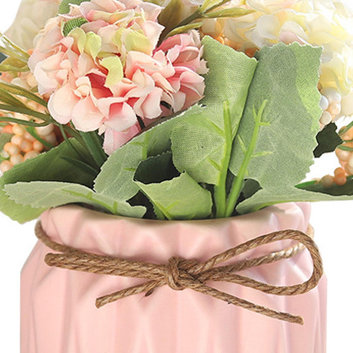 Maceta De De Cerámica Con Simulación De Flor