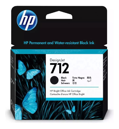 Cartucho Hp 712 Xl Negro 80ml T210 T230 T250 T630 T650