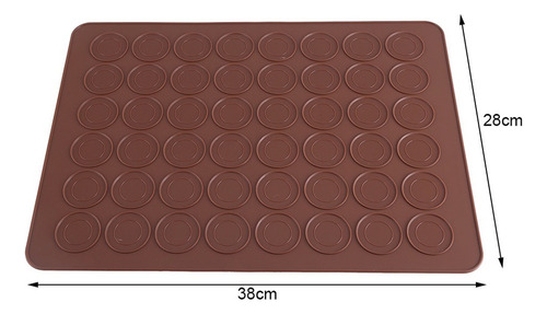 Plancha De Silicona Con Moldes Para 48 Macarrones Pastelería