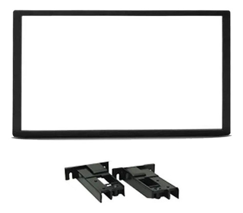 Moldura De Painel 2 Din 7 Polegadas Fiat Bravo - Preto