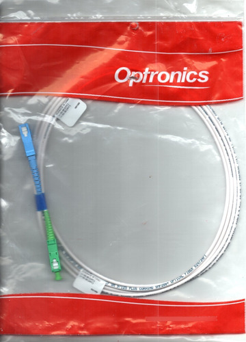 2  Pzas Jumper Monomodo Fibra Optica Sc/apc-sc/upc Optronics