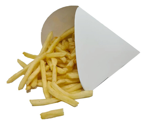 Cono Grande Papas Fritas, Pochoclos Take Away Caja X400 Unid