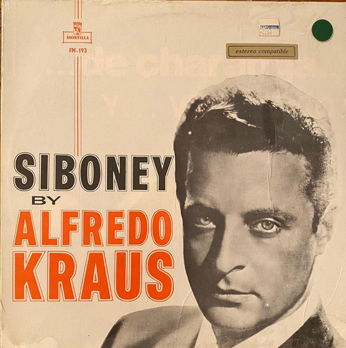 Disco Lp - Alfredo Kraus / Siboney. Album 