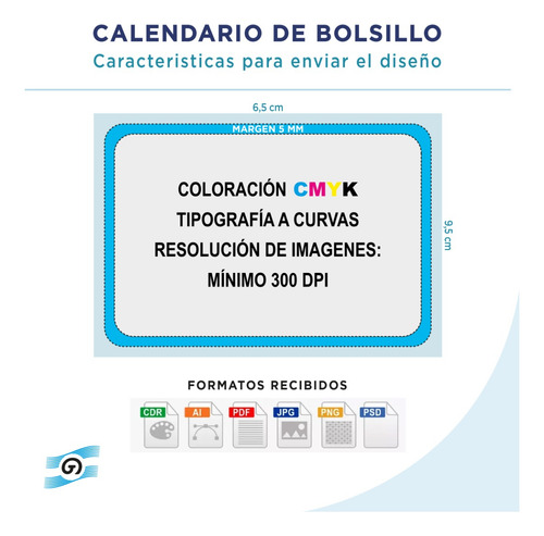 Almanaque Bolsillo C/publicidad X100u