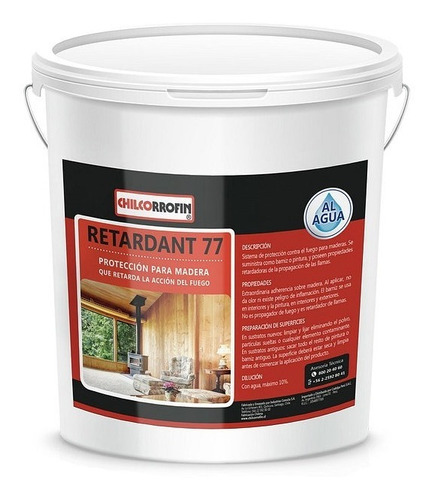 Retardant 77 Retarda Carbonizado De Madera 1 Gl 