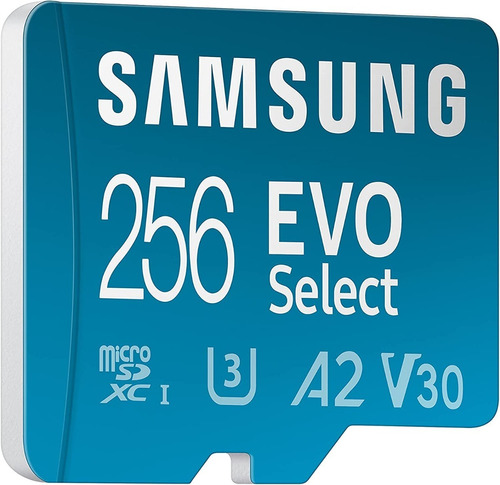 Memoria Micro Sd 256 Gb Samsung Evo Select 130mb/s Clase 10