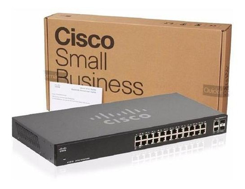 Imagen 2 de 4 de Switch Cisco Sf11224 24 Puertos + 2 Sfp Uplinks Gigabit