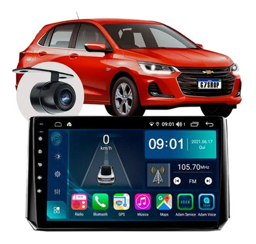 Multimídia Aikon  Car Play  Novo Chevrolet Onix Gps Android 