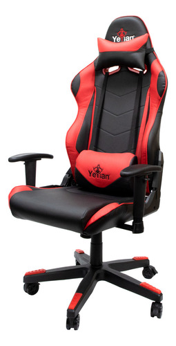 Silla Gamer Yeyian Cadira 1150 Negro/rojo Yar-9863r Material del tapizado Poliuretano/Mesh