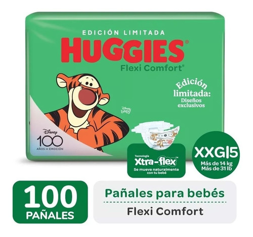 Pañales Huggies Flexi Comfort Ahorrapack M G Xg Xxg Pack X 2