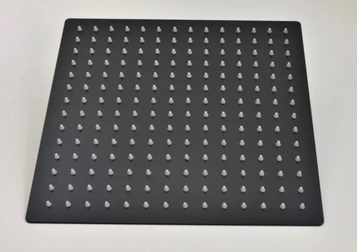 Kit Ducha Embutir Teto Inox 15x15cm Black Bicos Autolimpante