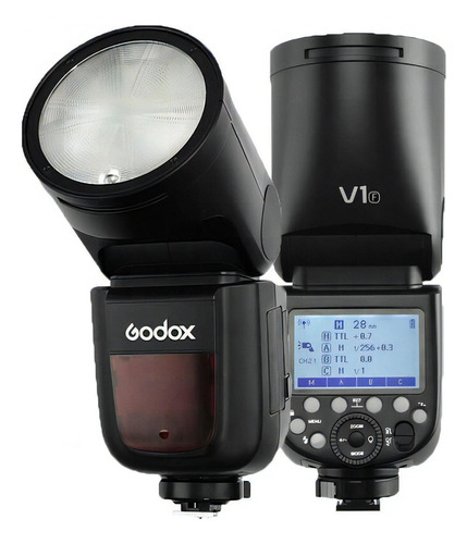 Flash Godox V1-f Cabeça Redonda Ttl Speedlight Para Fujifilm