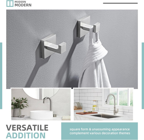 Ganchos Para Toalla De Baño En Acero Inoxidable 304