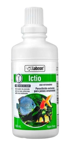 Labcon Ictio 100ml Parasiticida Para Peixes - Água Doce
