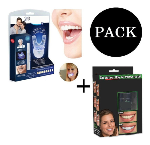 Pack Blanqueador Pasta Carbón + 20 Minutos Dental Whiter