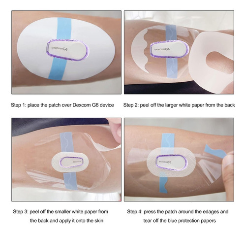 Parches Adhesivos Dexcom G6, 55 Pegatinas Adhesivas