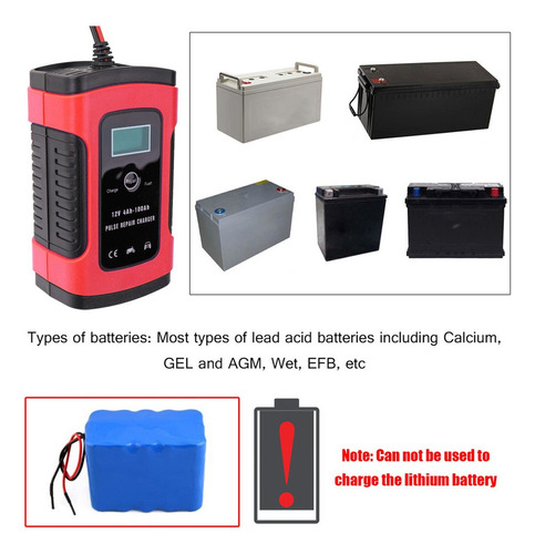 A Cargador De Batería Automático Completo Completo 12v 6a