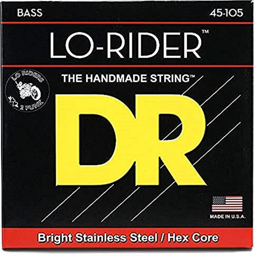 Dr Strings Lo-rider - Bajo Hexagonal De Acero Inoxidable 45-