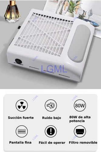 Extractor De Polvo De Uñas Aspiradora De Polvo De Uñas 80w