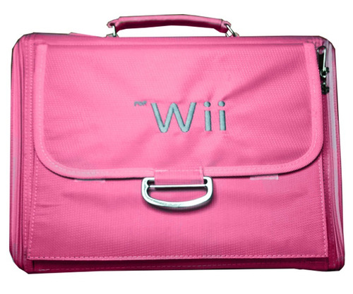 Bolso Viajero Para El Nintendo Wii Consola Nylon Piel