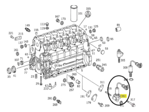 9060100391 9060160204 Valvula Óleo Motor Original Mb