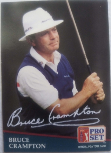 Bruce Crampton Signed Golf Card