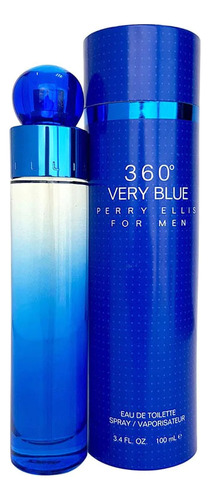 360° Very Blue Perry Ellis 100ml Para Hombre 