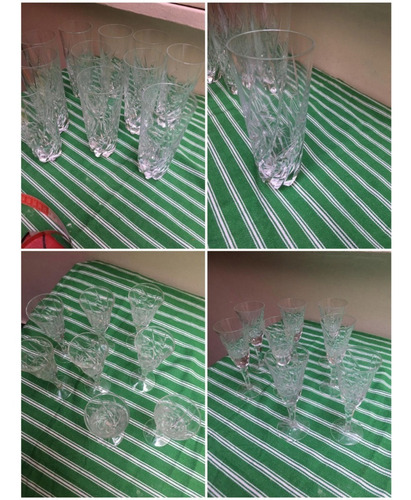 Imagen 6 de 6 de Juego De 92 Copas Y Vasos Varios, 2 Jarras No Envio Talladas