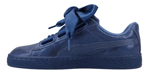 Tenis Puma Casual Basket Heart Opolunce Mujer Azul Env o gratis