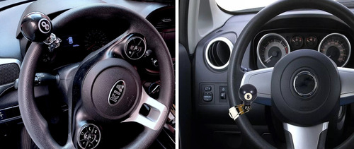 Perilla Giratoria Para Volante Tipo Bola 8 Billar Universal