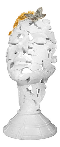 Art Woman Face Objects Figurine Thinker Statue Decoración