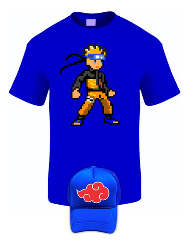 Camiseta Naruto Blue Obsequio Gorra Trucker Exclusiva