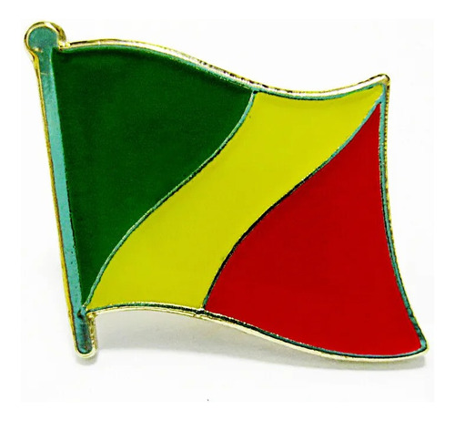 Pin Metalico Broche Bandera Congo Pasaporte Pais